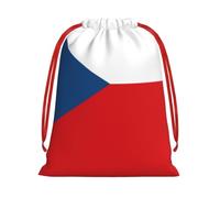 Flag of the Czech Republic Drawstring Gift Bag,Xmas Wedding Birthday Party FavorsL