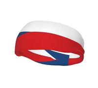 Flag of The Czech Republic Headbands Men Women Non Slip Wicking Sports Sweatband for Gym Basketball Yoga Hairbands