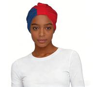 Flag of the Czech Republic Print Elastic Lady Headscarf Hat Breathable Head Wrap Beach Vacation Outdoor Activities