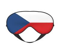 Flag of The Czech Republic Print Soft Eye Mask â€“ Elastic Nighttime Shade, Light-Proof Blindfolds for Plane, Yoga, Travel