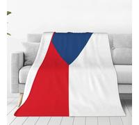 Flag Of The Czech Republic Print Soft Warm Blankets Fleece Throw, Lightweight Flannel Fleece Blanket For Bed Sofa Couch