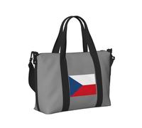 Flag of the Czech Republic Print Travel Hand Bag Foldable Weekend Getaways Gym Sports Trip Daily Use Camping Tote