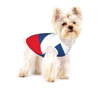 Flag of the Czech Republic print Tshirts for Small Dogs Dog's Fashion Shirt Breathable Sleeveless Shirts for Small Dogs