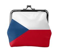 Flag Of The Czech Republic Print Women'S Kiss Lock Coin Pouch, Mini Wallet For Cards And Lipstick, Soft Compact Purse