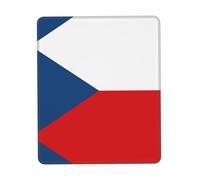 Flag of the Czech Republic Printed Comfortable Mouse Pad-Non-Slip PU Leather Base, Smooth & Modern Design for Office, HomeUse7.9 x 9.5 in