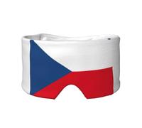 Flag of the Czech Republic Printed Slumber Eye Shield, Reversible Sleep Gear, Light Blocking Headwrap, for Travel Comfort