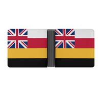 Flag of The Federated Malay States Printed Bifold Wallet with Hidden Compartments Pocket Money and Credit Card Holder for Men Women