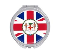Flag of The Governor of Jamaica Cute Compact Mirror for Women Double Sided 1x 2x Magnifying Mini Makeup Mirrors