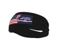 Flag of The Great Republic of Rough and Ready and America Headbands Men Women Non Slip Wicking Sports Sweatband for Gym Basketball Yoga Hairbands