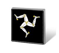 Flag of The Isle of Man Printed Brooch Pins Badge Button Tie Lapel Backpack Pin Decoration for Women Men