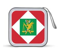 Flag of The Italian Republic CD Holder Case with 40 Capacity Protective Sleeves Hard DVD Storage Wallet for Car