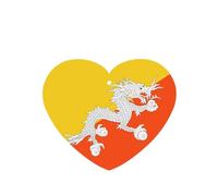 Flag Of The Kingdom Of Bhutan Car Air Fresheners Cards - 6 Pieces,Cardstock Scented Decor For Cars,Bedrooms, Closets