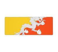 Flag of The Kingdom of Bhutan Mouse Pad 11.8x31.5 in. Non-Slip Base for RGB Keyboard, Mouse and Laptop, Suitable for Gaming and Office.