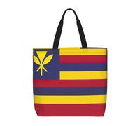 Flag Of The Kingdom Of Hawaii Basic Models Tote Bag With Zipper With Inner Pockets,Laptop Work Tote Bag For Sport,Travel