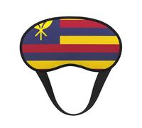 Flag of The Kingdom of Hawaii Blackout Sleep Mask with Elastic Band Design Fits All Head Shapes Ideal for Travel Office and Shift Work