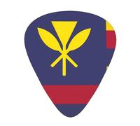 Flag of the Kingdom of Hawaii Guitar picks, thin, medium, heavy, 12 pieces, suitable for guitar, bass, electric guitar, ukulele, wear-resistant guitar picks,