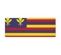 Flag Of The Kingdom Of Hawaii Premium Spill-Proof Stain-Resistant Cloth Gaming Mouse Pad 800 X 300 X 3 Mm Long Desk Pad