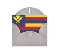 Flag Of The Kingdom Of Hawaii Print Blank Note Card, All Occasion Holidays Greeting Card Gray