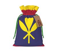 Flag of the Kingdom of Hawaii print Christmas Bag - Premium Holiday packet, Festive Xmas Packaging with Joyful Designs