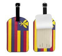 Flag of The Kingdom of Hawaii Print Elegant Tag Stylish tag Luggage Tag 4.3 x 2.76 Inch for Suitcases Travel Bags