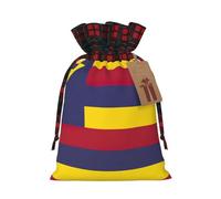 Flag Of The Kingdom Of Hawaii Print Festive Christmas Drawstring Gift Bags For Xmas Decorative Present Wrapping Needs