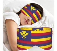 Flag of The Kingdom of Hawaii Print Sleep Eye Cover Double Sided Full Wrap for Bed Flights Meditation