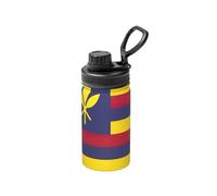 Flag of The Kingdom of Hawaii Print Space Water Bottle, 12oz Stainless Steel Cup Insulated Sport Bottle for School, Outdoor