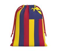 Flag of the Kingdom of Hawaii print Super soft velvet drawstring storage bag, fit for Halloween promotion multifunctional bag