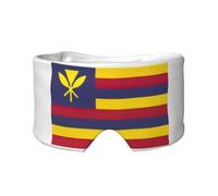 Flag of the Kingdom of Hawaii Printed Sleeping Blindfold, Padded Ear Warmer Mask, Adjustable Head Wrap, for Deep Relaxation