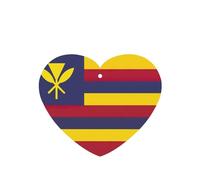 Flag Of The Kingdom Of Hawaii Printing 10 Pcs Air Freshener Cards,Car Scented Hanging Sheets Air Freshener Set For Car Decoration