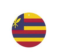 Flag Of The Kingdom Of Hawaii Printing 10 Pcs Air Freshener Cards,Car Scented Hanging Sheets Air Freshener Set For Car Decoration