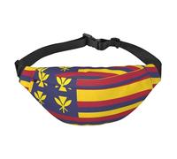 Flag of the Kingdom of Hawaii Travel crossbody waist bag, suitable for sports, running, cycling, traveling, fishing boys large waist bag,