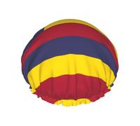Flag of the Kingdom of Hawaii Women's shower cap, waterproof, reusable, with washable elastic cord, suitable for long hair and braids, ideal for showering.