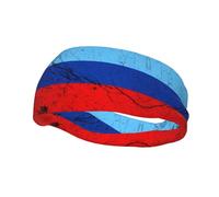 Flag of The Luhansk People's Republic Texture Effect Headbands Men Women Non Slip Wicking Sports Sweatband for Gym Basketball Yoga Hairbands
