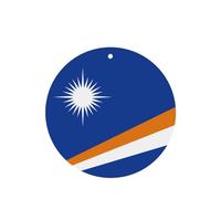 Flag Of The Marshall Islands Car Air Fresheners Cards - Set Of 4 Pieces,For Cars & Home, Long-Lasting Lavender Fragrance