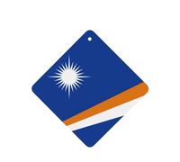 Flag Of The Marshall Islands Car Air Fresheners Cards - Set Of 4 Pieces,For Cars & Home, Long-Lasting Lavender Fragrance
