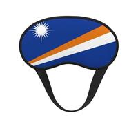 Flag of The Marshall Islands Print Blackout Sleep Mask - Light-Blocking, Comfortable, Ideal for Travel, Camping, Meditation, and Yoga