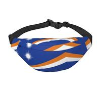 Flag of the Marshall Islands Travel Fashion Waist Bag, Suitable for Sports, Running, Cycling, Traveling, Fishing Boys Large Crossbody Waist Bag,