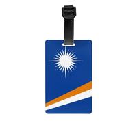 Flag of The Marshall Islands Travel Luggage Tags, Removable Children's School Bags, briefcases, Sports Bag Tags, Golf Bag Privacy Labels