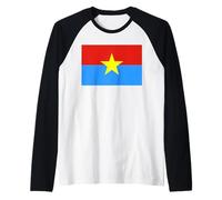 Flag of The National Liberation Front of South Vietnam Raglan Baseball Tee