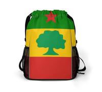 Flag of The Oromo Gym Drawstring Bag with Shoe Compartment
