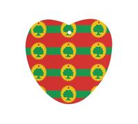 Flag of The Oromo Liberation Front Hanging Car Air Fresheners 1Pcs Aromatherapy Tablets Automotive Fragrance Scented Card Decor Love form