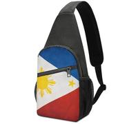 Flag of the Philippines Floral Bird Tropical Paradise Hawaii Large Capacity Portable Chest Bag, Single Shoulder Chest Bag
