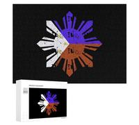 Flag of The Philippines Funny Jigsaw Puzzles Wooden Picture Puzzle for Adults Home Decors Gift
