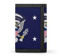 Flag of The President of The United States Funny Slim Trifold Wallet for Men Front Pocket Purse with Credit Card Holder
