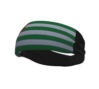 Flag of The Republic of Abkhazia Knitting Effect Headbands Men Women Non Slip Wicking Sports Sweatband for Gym Basketball Yoga Hairbands