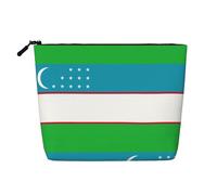 Flag of The Republic of Uzbekistan A Versatile Travel Makeup Bag, Ideal for Daily Routines and Business Journeys
