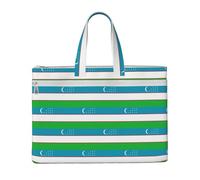 Flag Of The Republic Of Uzbekistan Canvas Document Bag Organizer Handbag For Travel And Leisure Weekends, Black, One Size