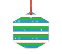 Flag of the Republic of Uzbekistan Christmas Married Ornament, Modern Acrylic Alternative to Versatile Christmas Ornaments
