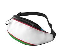 Flag of The Republic of Uzbekistan Print Man and Women Waist Bag Lightweight Travel Accessory for Hiking Cycling Running